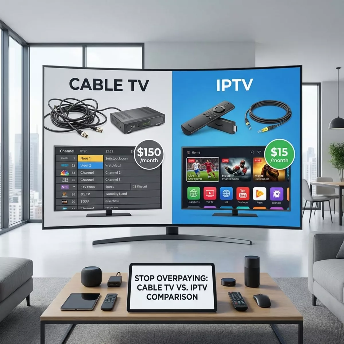 Stop Overpaying: Cable TV vs. IPTV Comparison